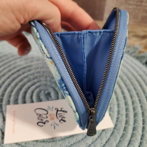 Lug Heart Shaped Palm Tree Print Coin Purse - Picture 4 of 4